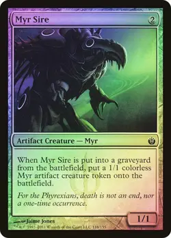Mirrodin Besieged MTG FOIL Myr Sire Magic - Image 1