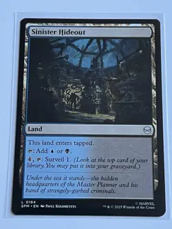 Sinister Hideout 184 MTG Marvels Spider-Man 2025 Near Mint Non Foil Land - Image 2