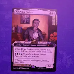 NYCC 2025 exclusive MTG Peter Parker Amazing Spider-man PROMO Magic Gathering - Image 1
