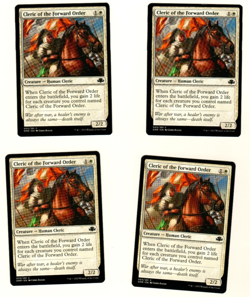 Set Of 4 Cleric Of The Forward Order 003/261 Common Dominaria MTG Card - Image 3