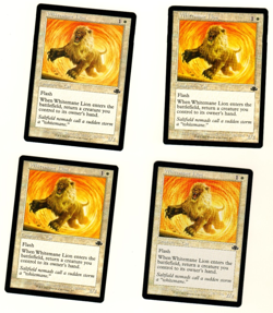 Set Of 4 Whitemane Lion Retro Border #277 Dominaria Remastered MTG Card - Image 1