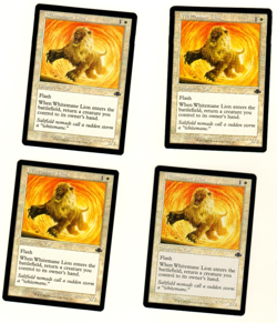 Set Of 4 Whitemane Lion Retro Border #277 Dominaria Remastered MTG Card - Image 3