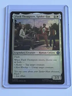 Flash Thompson Spider Fan 7 MTG Marvels Spider-Man 2025 Near Mint Uncommon Foil - Image 1