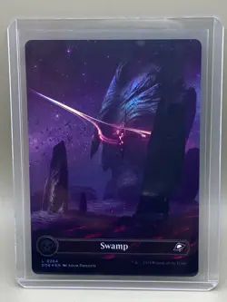 SWAMP #0264 Edge Of Eternities MTG Borderless Celestial Basic Land FOIL Card NM - Image 1