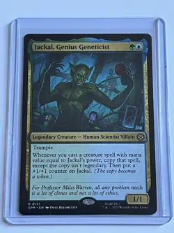 Jackal Genius Geneticist 131 MTG Marvels Spider-Man 2025 Near Mint Non Foil Rare - Image 1