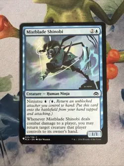 1x Mistblade Shinobi- NM- The List Reprints- Mtg Magic The Gathering- Free Ship - Image 1
