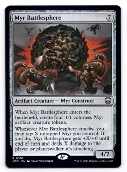 Myr Battlesphere NM Commander: Modern Horizons 3 0301 MTG Regular - Image 1