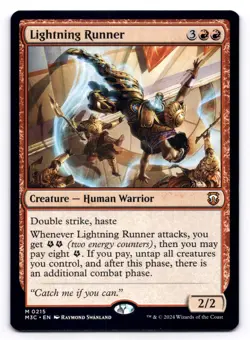 Lightning Runner NM Commander: Modern Horizons 3 0215 MTG Regular - Image 1