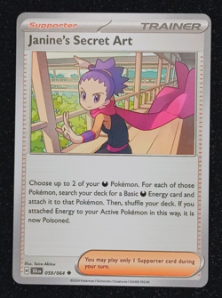 4x Janine's Secret Art 059/064 Shrouded Fable Pokemon TCG Trainer PLAYSET - Image 1