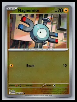 Magnemite 045/132 Reverse Holo Common Mega Evolution Pokemon TCG - Image 1
