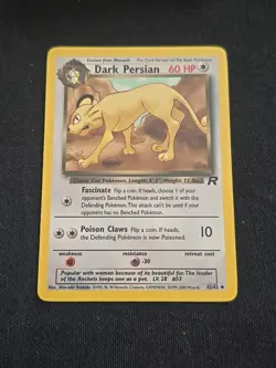 Dark Persian 42/82 Team Rocket Regular Wotc Vintage 2000 Pokemon TCG LP - Image 1