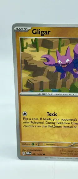 Gligar 091/182 Paradox Rift Non-Holo Pokemon TCG Mint Unplayed - Image 2