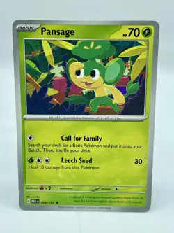 Pansage 004/182 Paradox Rift Common Non-Holo Pokemon TCG Mint Unplayed - Image 1