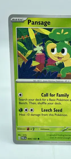 Pansage 004/182 Paradox Rift Common Non-Holo Pokemon TCG Mint Unplayed - Image 2