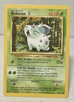Nidoran 82/110 Legendary Collection Common Pokemon TCG Vintage NM - Image 1
