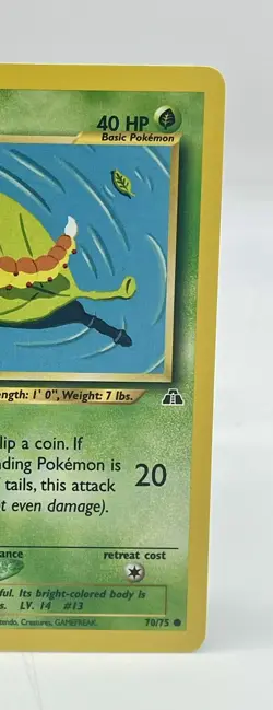 Weedle 70/75 Neo Discovery Common Pokemon TCG WOTC Non Holo Vintage 2001 LP - Image 3