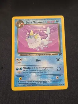 Dark Vaporeon 45/82 Team Rocket Regular Wotc Vintage 2000 Pokemon TCG LP - Image 1