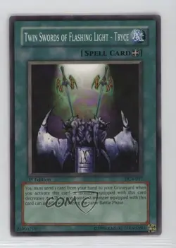 Twin Swords of Flashing Light - Tryce 1st Ed. YuGiOh Dark Crisis #DCR-037 2003 - Image 1