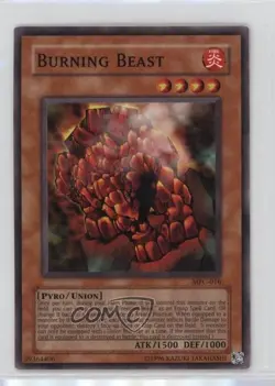 Burning Beast Unlimited YuGiOh Magician's Force #MFC-016 2003 - Image 1