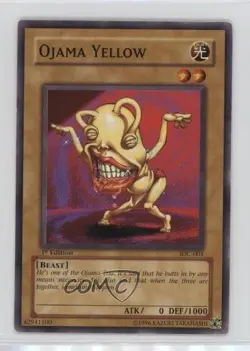 Ojama Yellow 1st Ed. YuGiOh Invasion of Chaos #IOC-001 2004 - Image 1