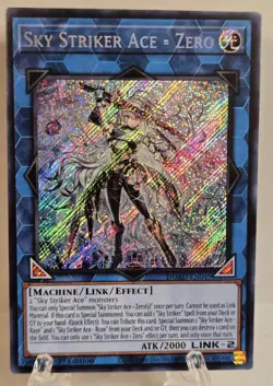 Yugioh! 1x Sky Striker Ace = Zero DUAD-EN049 Secret Rare 1st Ed NM - Image 1
