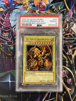 YUGIOH GBI-003 WINGED DRAGON OF RA GAME BOY ADVANCE ULTRA RARE PSA 10 - Image 1