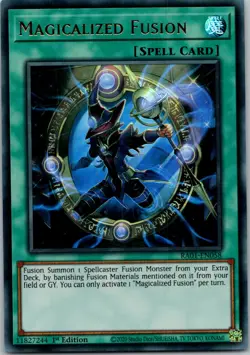 Yugioh Magicalized Fusion RA01-EN058 1st Edition Super Rare NM - Image 1
