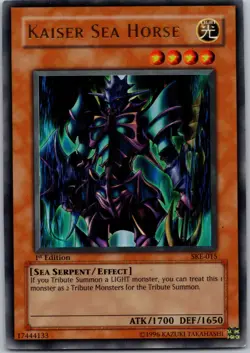 Yugioh Kaiser Sea Horse SKE-015 1st Edition Ultra Rare NM - Image 1