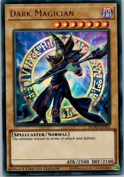 Yugioh Dark Magician DUPO-EN101 Limited Ed Ultra Rare NM - Image 1