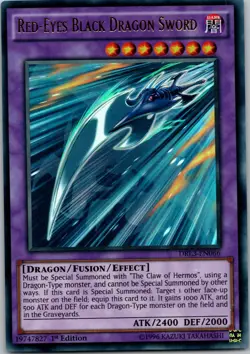Yugioh Red-Eyes Black Dragon Sword DRL3-EN066 1st Edition Ultra Rare NM - Image 1