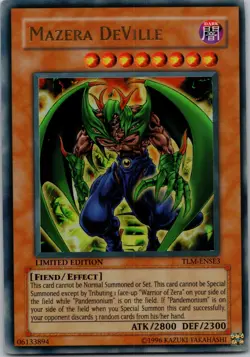 Yugioh Mazera DeVille TLM-ENSE3 Limited Ed Ultra Rare NM - Image 1