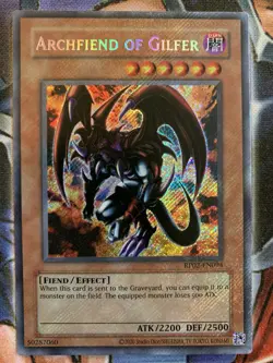 Yugioh - Archfiend of Gilfer - RP02 (2020 Reprint) (VLP) (Secret) - Image 1