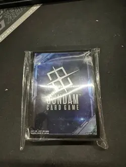 Gundam Card Game Official Card Sleeves EX Space Black 70 Count New Sealed - Image 1