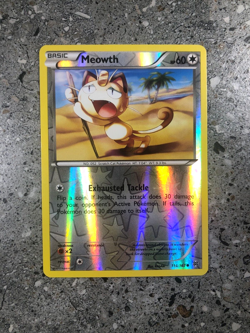 Pokemon TCG Cards Meowth 114/162 BREAKthrough Reverse Holo NM - Image 1