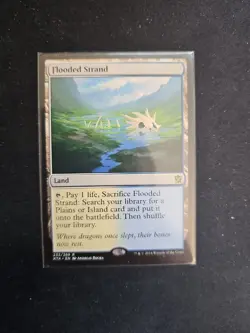 Flooded Strand Khans of Tarkir Land Rare Card Magic: The Gathering - Image 1
