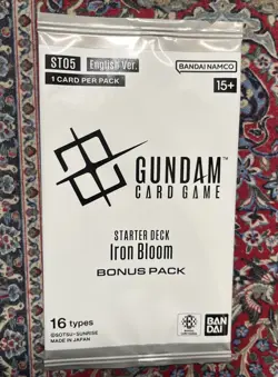 Gundam Card Game Iron Bloom Starter Deck ST05 Bonus Pack Sealed New [English] - Image 1