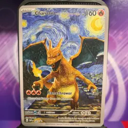 Charizard - Pokemon x Van Gogh Starry Night DIY ACG Custom Fan Art Card - Image 1