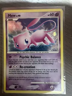 Pokemon TCG Mew LV.40 Card Psychic Balance Re-creation HP 60 - Image 1