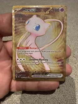 Mew ex 205/165 Metal Black Star Promo Pokemon 151 Holo Hyper Rare Card TCG - Image 1