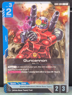 Guncannon GD01-004 Gundam Newtype Rising Foil Card Game RX-77 Near Mint Rare TCG - Image 1