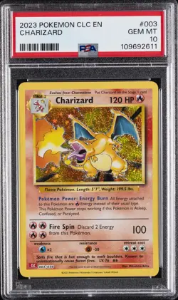2023 POKEMON CLC-TRADING CARD GAME CLASSIC #003 CHARIZARD PSA 10 - Image 1