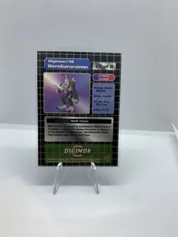 Weregarurumon 56 U7 of 8 Ultimate Digimon Toy Exclusive Holo Rare Card Bandai - Image 2
