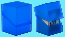 ULTIMATE GUARD SAPPHIRE BOULDER Standard Size DECK CASE 100+ NEW Card Box MTG - Image 1