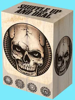 LEGION DEAD MANS HAND DECK BOX DIVIDER 100 Card Storage Case mtg ccg tcg - Image 1