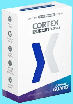100 ULTIMATE GUARD CORTEX BLUE MATTE STANDARD SIZE Card SLEEVES Deck Protector - Image 1