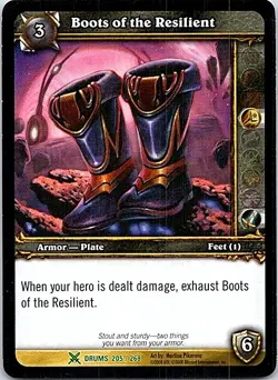 World of Warcraft Card Boots of the Resilient Drums of War 205/268 - Image 1
