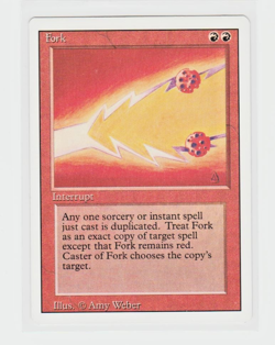 Magic the Gathering ~ MTG ~ 1x Fork ~ M/NM ~ REVISED - Image 1