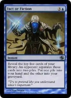 4x Fact or Fiction NM-Mint, English Duel Decks: Jace vs Chandra MTG Magic - Image 1