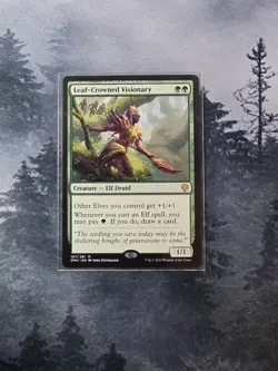 Leaf-Crowned Visionary Dominaria United Regular - Image 1