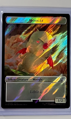 2025 MTG Magic The Gathering FIC Final Fantasy Surge Foil Token Moogle Zombie - Image 1